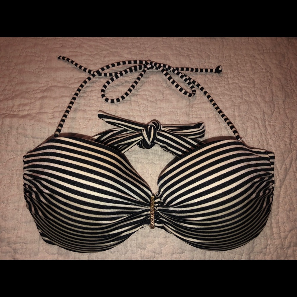 Victoria’s Secret Structured striped Bikini Top